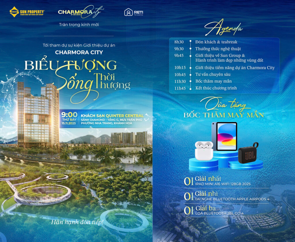SỰ KIỆN GIỚI THIỆU DỰ ÁN CHARMORA CITY – BIỂU TƯỢNG SỐNG THỜI THƯỢNG