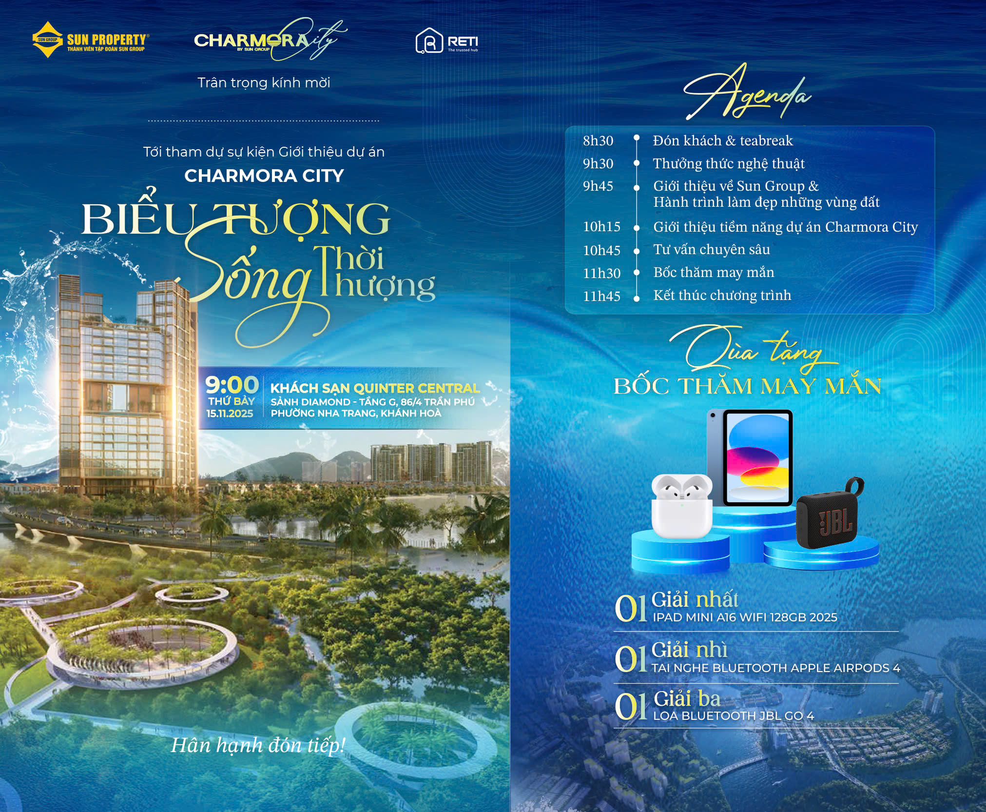 SỰ KIỆN GIỚI THIỆU DỰ ÁN CHARMORA CITY – BIỂU TƯỢNG SỐNG THỜI THƯỢNG