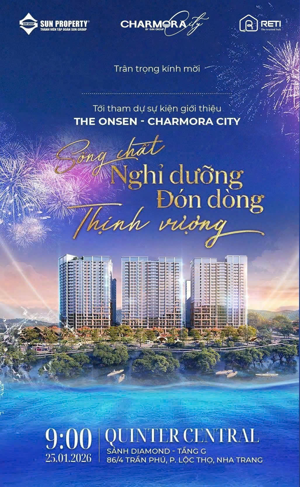 SỰ KIỆN GIỚI THIỆU PHÂN KHU THE ONSEN – CHARMORA CITY “SỐNG CHẤT NGHỈ DƯỠNG – ĐÓN DÒNG THỊNH VƯỢNG”