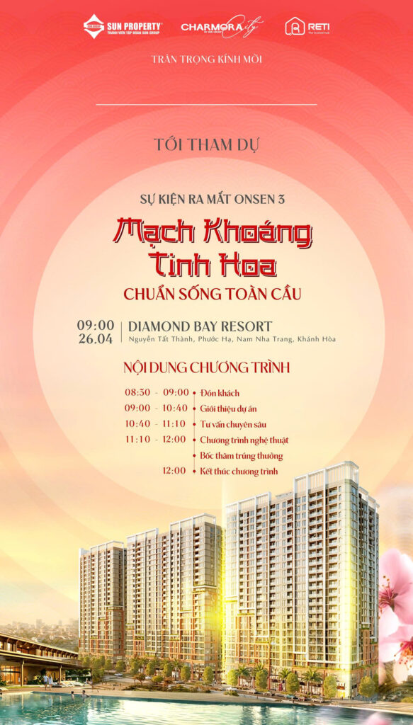 SỰ KIỆN RA MẮT ONSEN 3 “MẠCH KHOÁNG TINH HOA – CHUẨN SỐNG TOÀN CẦU”