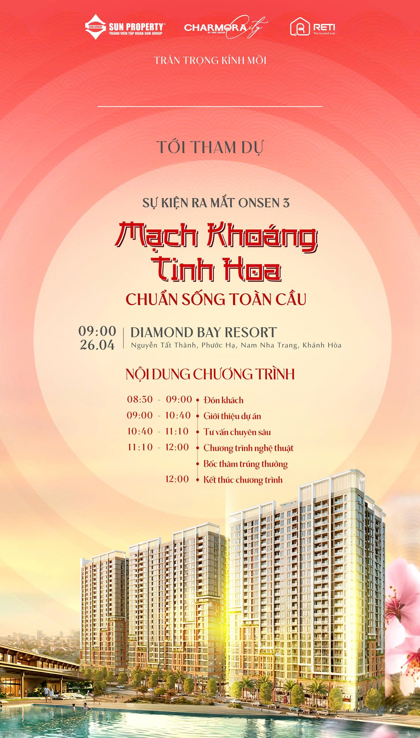 SỰ KIỆN RA MẮT ONSEN 3 “MẠCH KHOÁNG TINH HOA – CHUẨN SỐNG TOÀN CẦU”