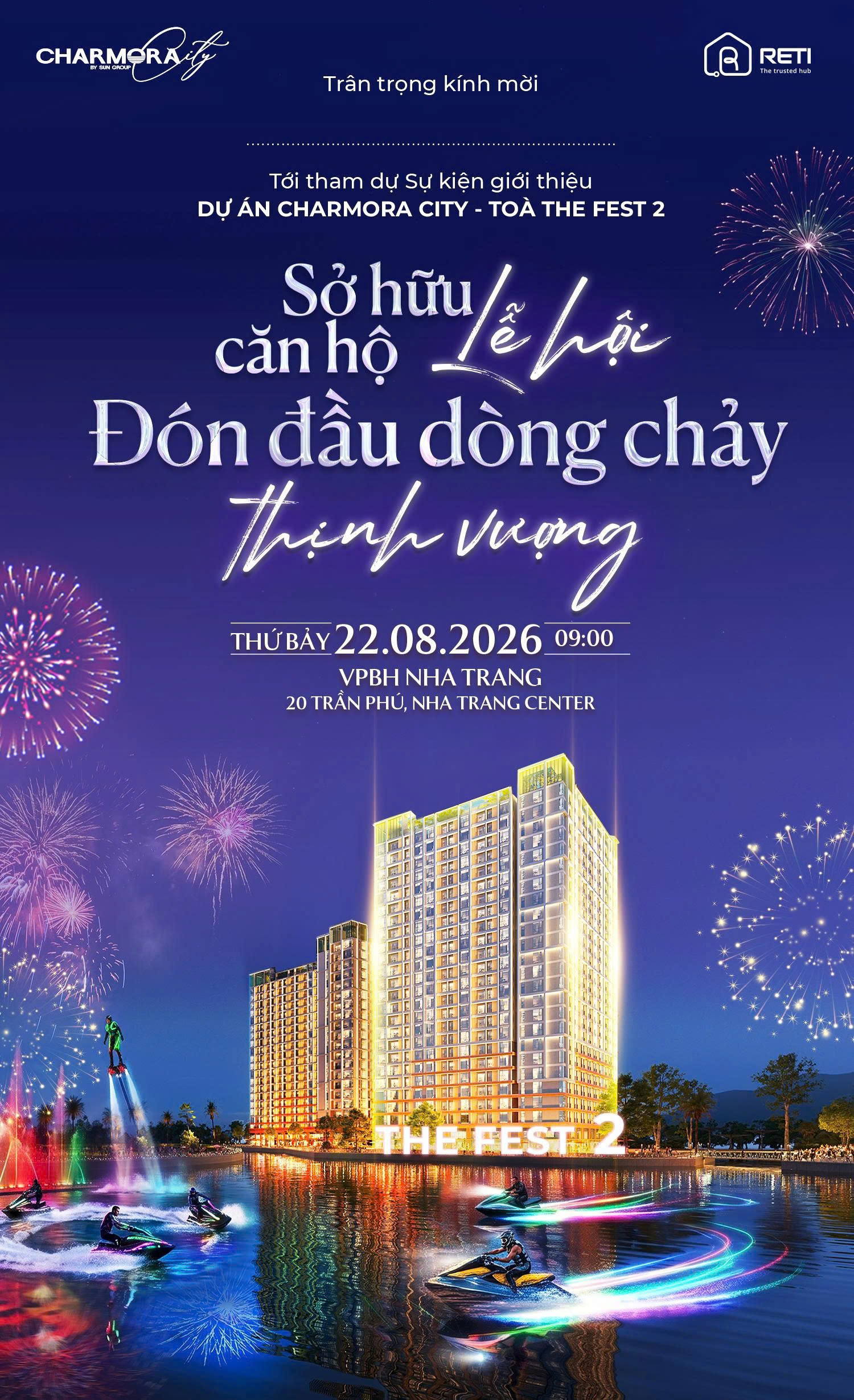 SỰ KIỆN GIỚI THIỆU TÒA THE FEST 2 “SỞ HỮU CĂN HỘ LỄ HỘI – ĐÓN ĐẦU DÒNG CHẢY THỊNH VƯỢNG