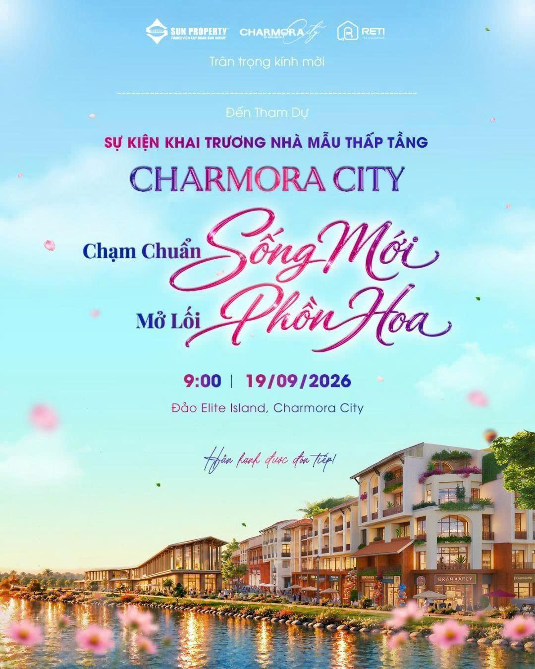 SỰ KIỆN KHAI TRƯƠNG NHÀ MẪU THẤP TẦNG CHARMORA CITY – CHẠM CHUẨN SỐNG MỚI MÔ LỐI PHỒN HOA