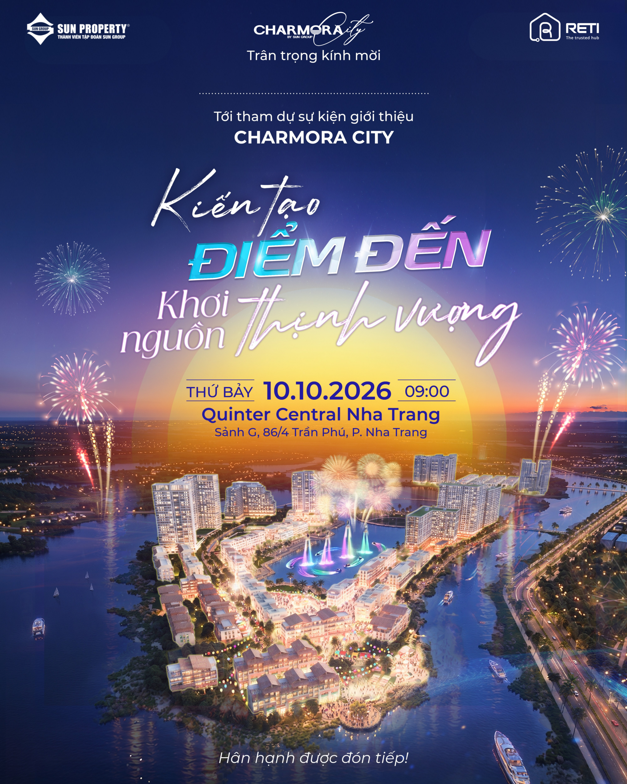 SỰ KIỆN GIỚI THIỆU DỰ ÁN CHARMORA CITY “KIẾN TẠO ĐIỂM ĐẾN – KHƠI NGUỒN THỊNH VƯỢNG”